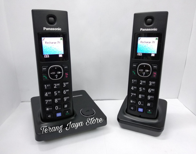 TELEPON WIRELESS PANASONIC KX-TG7852 (2 HANDSET) HITAM Harga  2,115,000 Ringgit*Penghantaran Percuma
