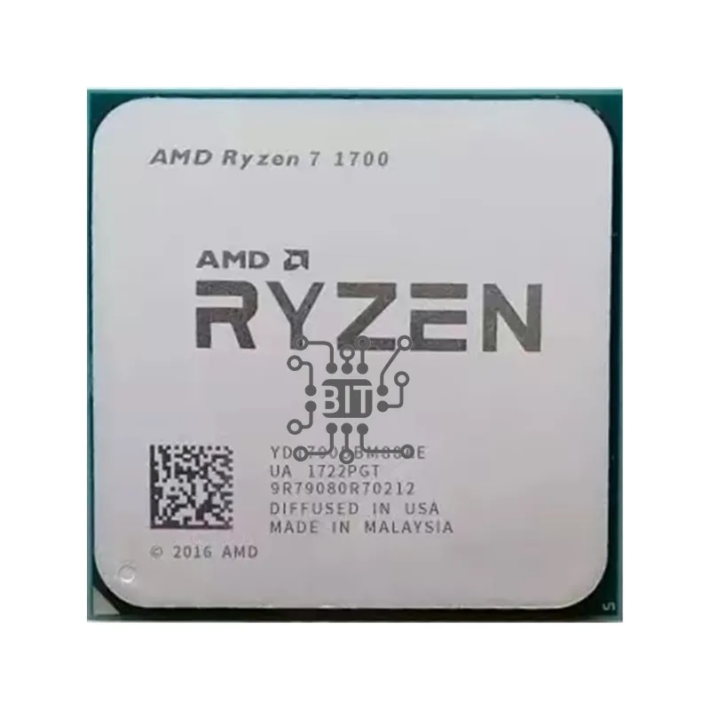 AMD Ryzen 1700 R7 1700 GHz Eight-Core Sixteen-Thread CPU Processor