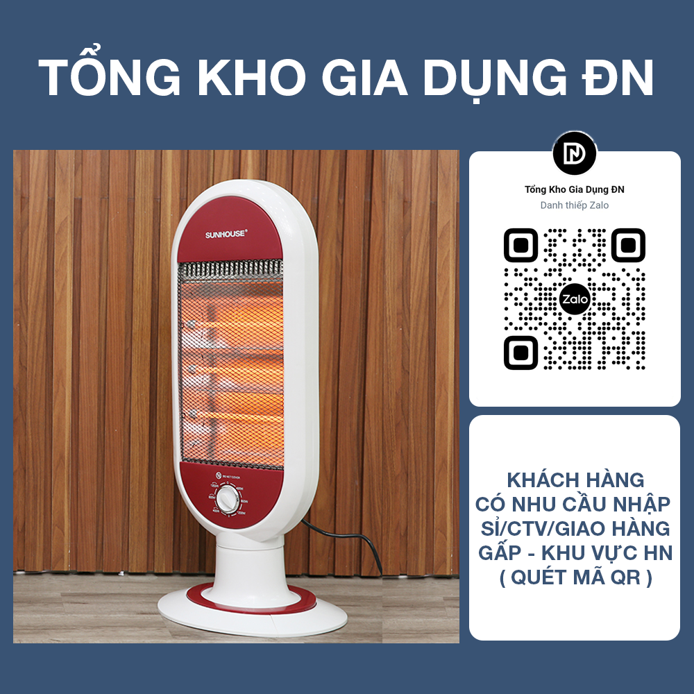 Sưởi điện hồng ngoại SUNHOUSE SHD7022 - Bảo hành 12 tháng