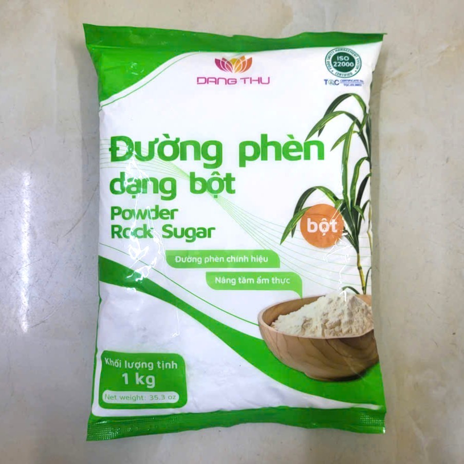 ĐĂNG THƯ -- túi 1Kg -- ĐƯỜNG PHÈN DẠNG BỘT MỊN Powder Rock Sugar