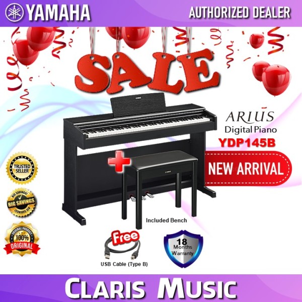 CLARIS MUSIC YAMAHA YDP145B ARIUS DIGITAL PIANO-NEW ARRIVAL! (MODEL: YDP 145-B/ YDP-145B / YDP145 / YDP145 BLACK ) Malaysia