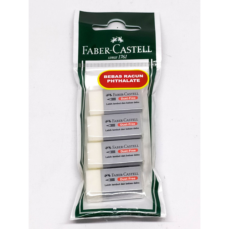 Penghapus Faber Castell Vinil Eraser Set 4 Pcs