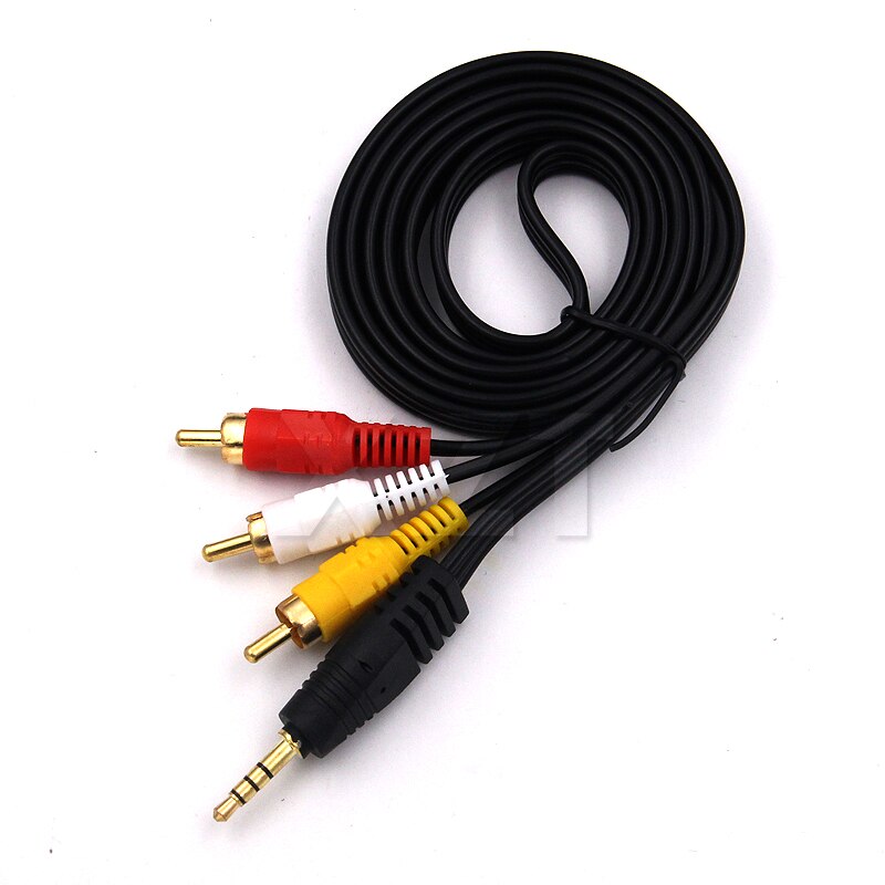 Jack 3.5 mm Male To 3 RCA Male Audio Video AV Cable 3RCA AV Cable For TV Box DVD CD Computer Sound Speaker Car 1.5M - ยี่ห้อ OEM ราคา 152 บาท*ส่งฟรี