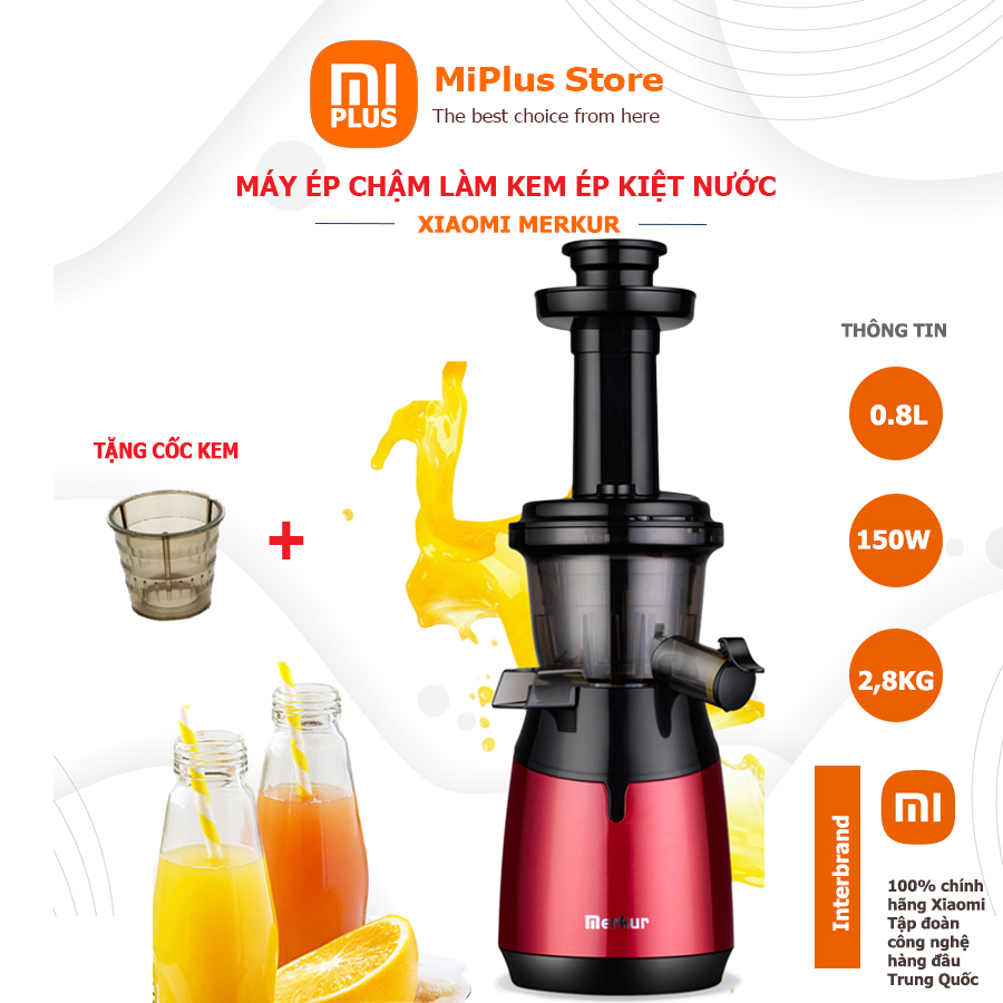 Máy ép chậm Xiaomi Merkur JE-B11, máy ép hoa quả dung tích 800ml công nghệ hiện đại không tách nước dễ vệ sinh
