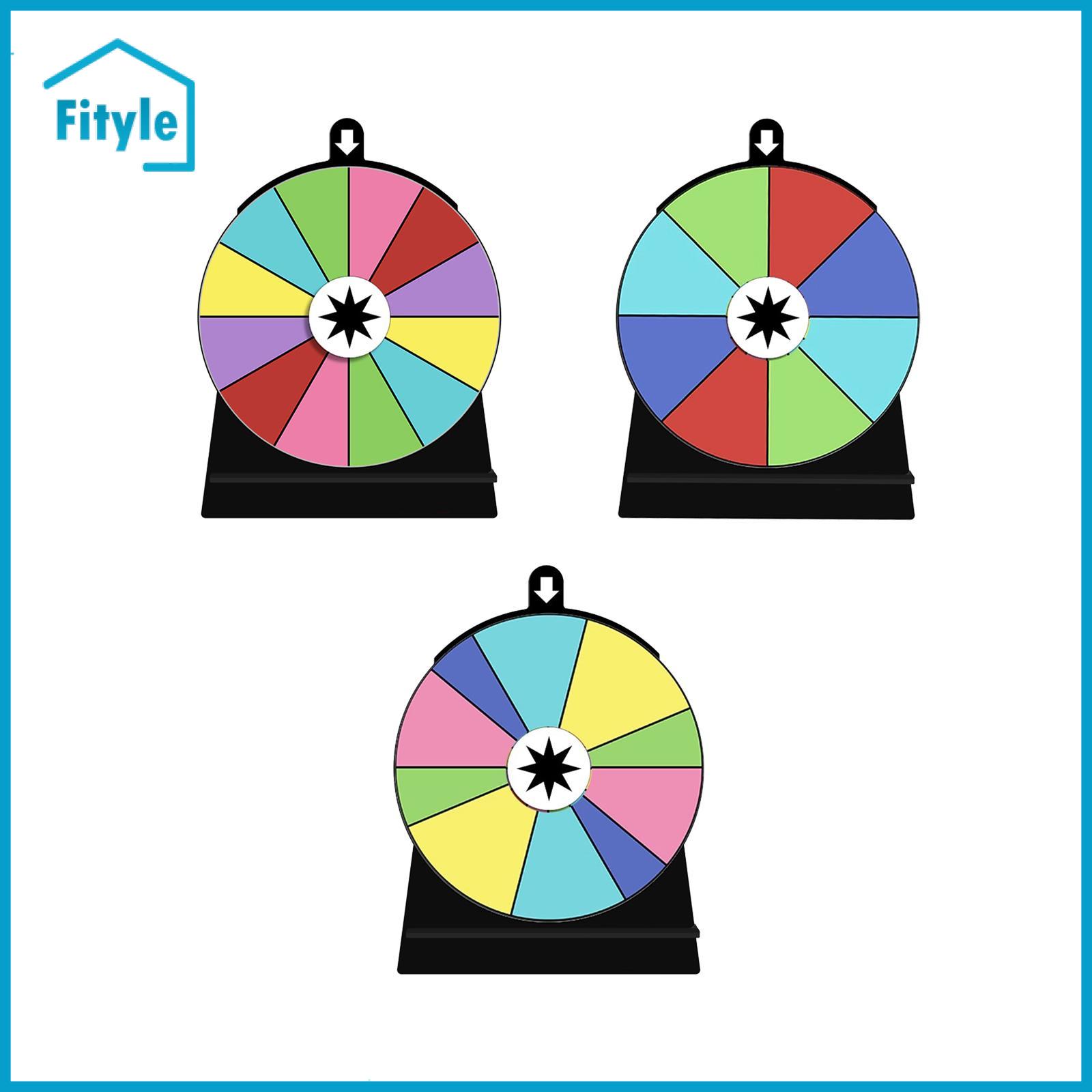 Colored Rotating Wheel, Drinking Game Editable Portable with Stand, Reusable Fortune Wheel Roulette Wheel for Pub Classroom ราคา 666 บาท*ส่งฟรี