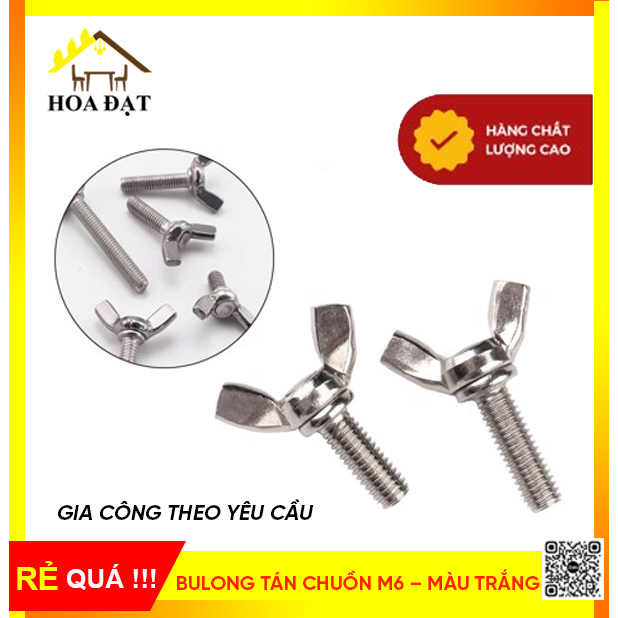 Bulong Tán Chuồn M6 – Chất Liệu Thép– Dễ Dàng Thao Tác Bằng Tay – Nhiều Kích Thước