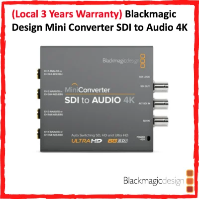 (Local 3 Years Warranty) Blackmagic Design Mini Converter SDI to Audio 4K