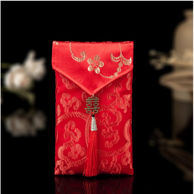 Bao Lì Xì Vải Gấm Nhiều Hoa Văn Cao cấp Ngày TếtCưới Hỏi Nạp Tài.