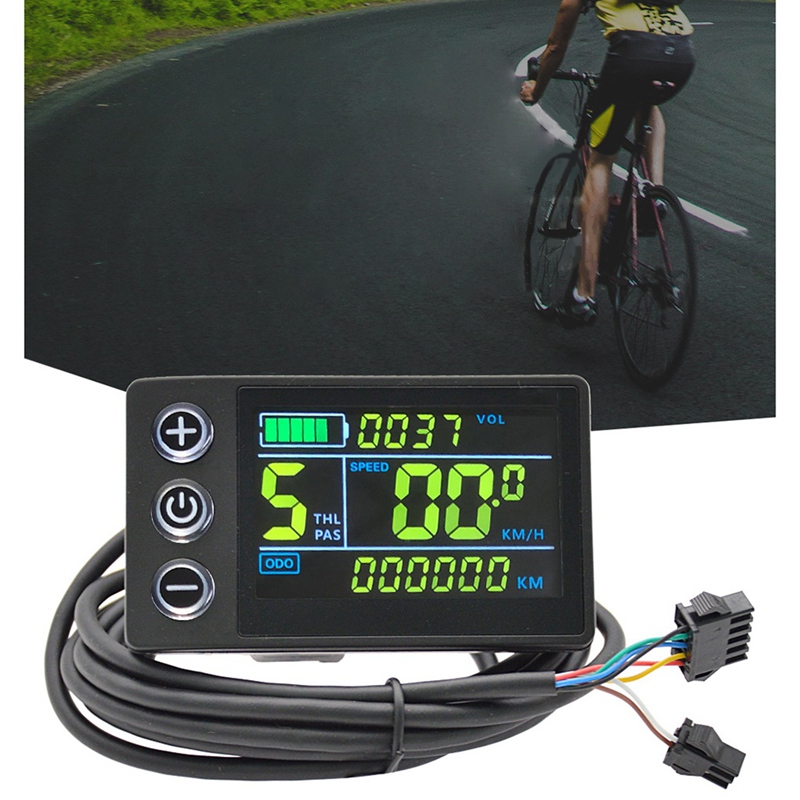 S866 Electric Bicycle Display 24V/36V/48V Colorful LCD Screen Meter SM Ebike Power Assisted Scooter 