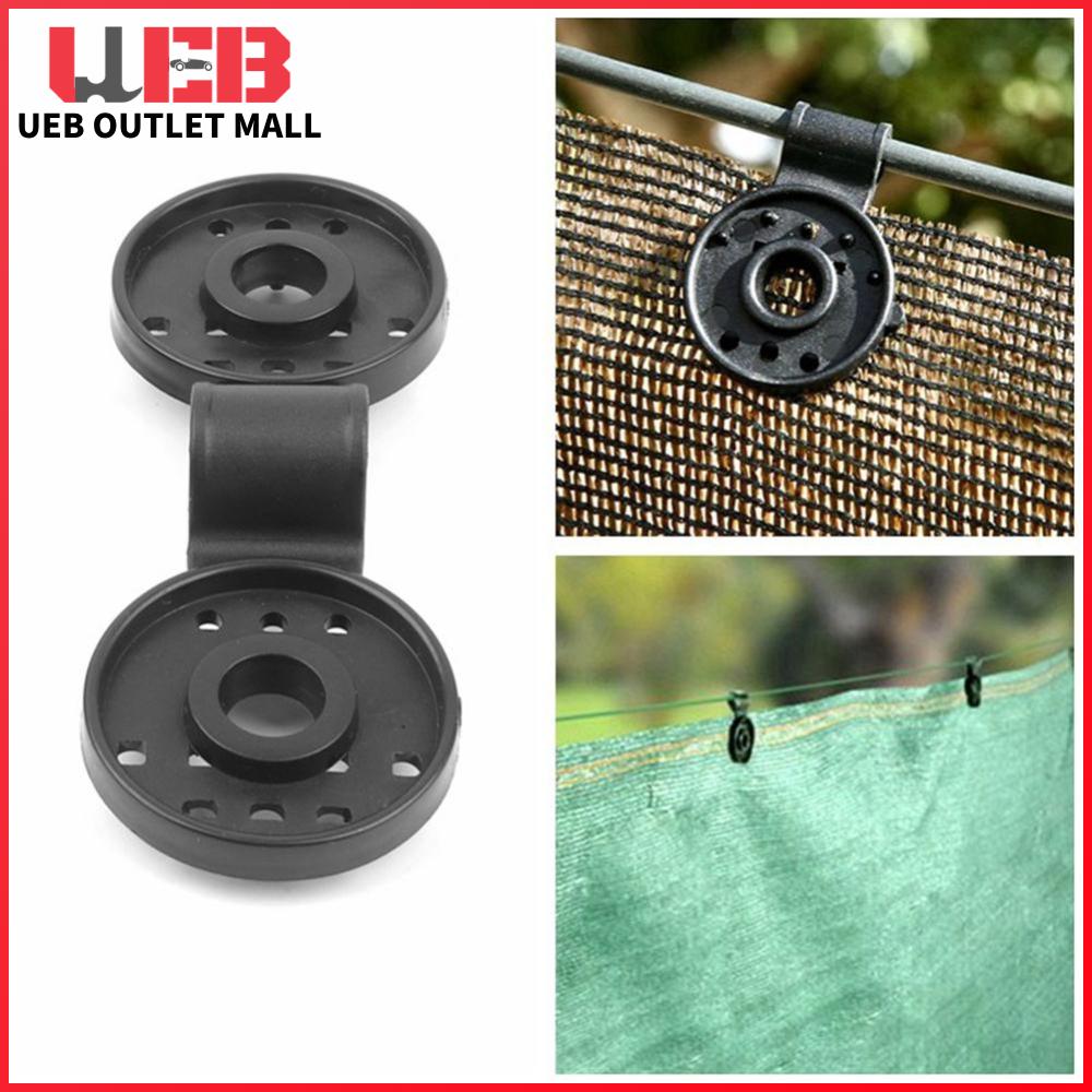 5Pcs Round Plastic Black Clips Windproof Awning Clamp Grip Tarp Clips for Sun Shade Net Anti Bird Netting Garden Netting - ยี่ห้อ UEB ราคา 34 บาท*ส่งฟรี