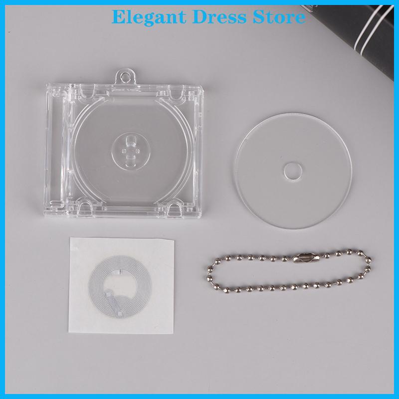 [K&P Elegant]👗👗 1 pcs Trống Album Mini CD trường hợp móc chìa khóa cho tự làm ba lô treo trang trí Keychain Mặt dây chuyền - 2