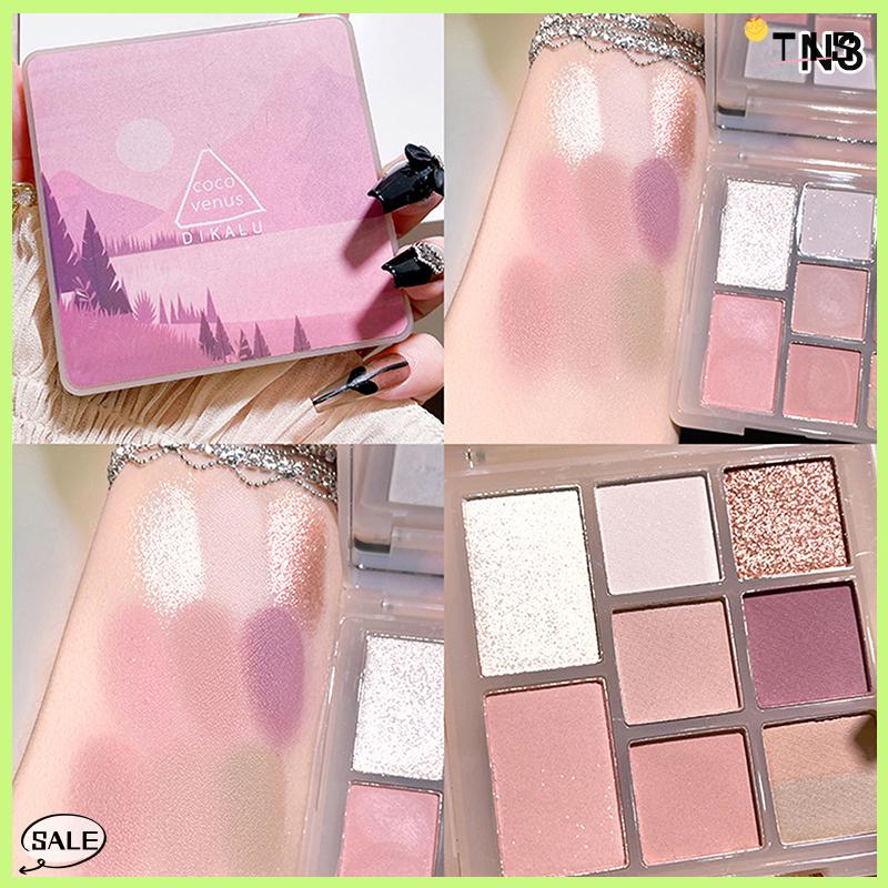 Follow Get New【TIS】 Dikalu xi măng Eye Shadow Palette trang điểm mắt long lanh đường viền sắc tố bảng màu ngọc trai ánh sáng lung linh thời trang Hàn Quốc bóng trang điểm - 7