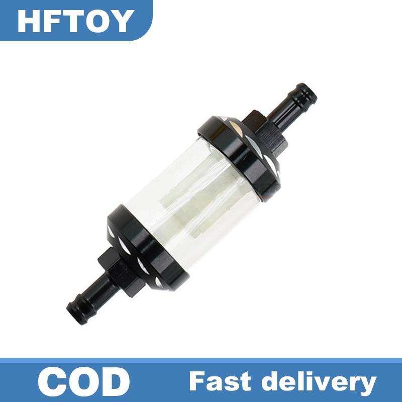 HFTOY New 8mm Universal Motorcycle Fuel Filter CNC Aluminum Alloy Glass Gas Fuel Gasoline Oil Filter For ATV Dirt Pit Off-Road Parts Giá 52,102 Đồng*Miễn phí vận chuyển