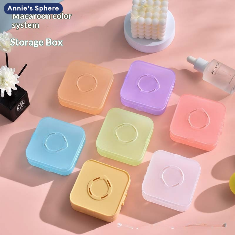 Annie's Sphere Portable Makeup Sponge Storage Box, Dust-Proof, Breathable, Compact Cosmetic Storage Box. ราคา 22 บาท*ส่งฟรี