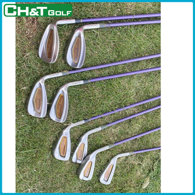 Bộ gậy golf sắt nữ Maruman 8 cây 5 6789PW SW AW Flex L Violet nguyên bản nhập khẩu nhật