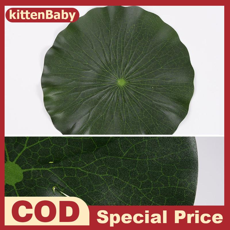 kittenBaby Nhân Tạo Nổi Hoa Sen Lá Giả Tán Lá Nhà Máy 10 15 18 28 40Cm EVA Màu Xanh Lá Cây Vòng Sen Lá Vườn Ao Trang Trí Nội Thất