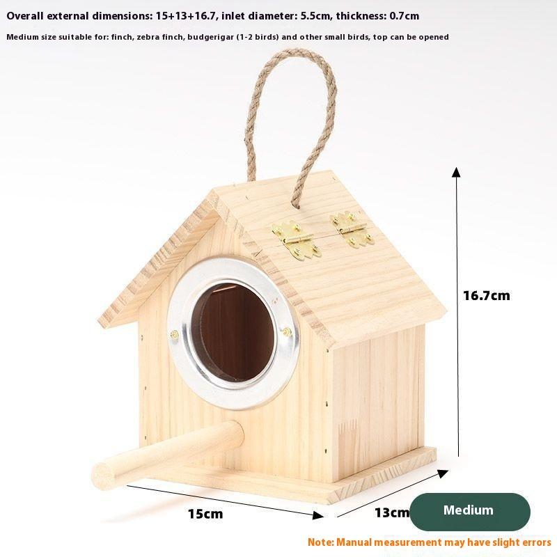 UNIKI Chim bằng gỗ lồng cho chim lồng Vẹt Thông tư lồng chống giật gân bằng chứng LỒNG CHIM đồ chơi cho vật nuôi - 3