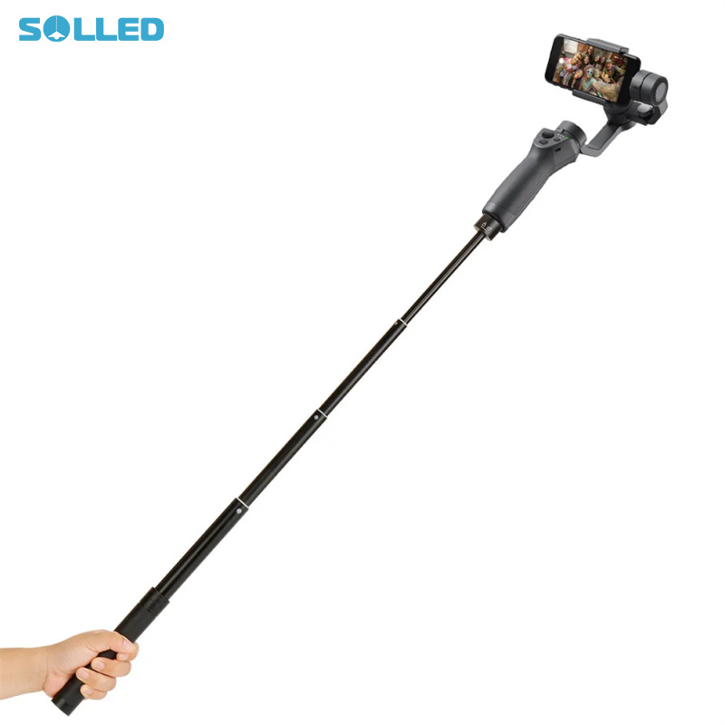 Extension Selfie Stick Metal Adjustable Extendable Stick Video Recording Stand Compatible For DJI OM 5/DGI Osmo Mobile 3 4