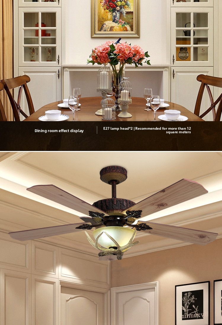 Solid wood fan light 2_07
