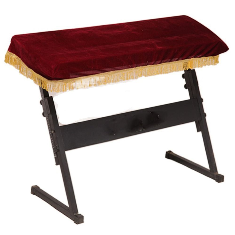 EMERRY Bàn phím 61/88 Tấm phủ chống bụi nửa đầu đàn Piano Trang trí Chống bụi Vỏ Đàn Piano tua rua Bộ phận nhạc cụ Không biến dạng Phụ kiện đàn Piano
