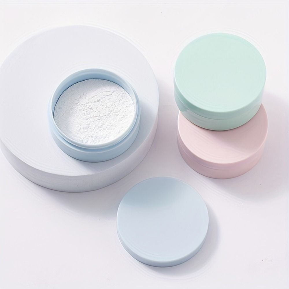 MARIA-LOVE Mini Phấn phủ lọ cơ động bền số lượng lớn hộp bột Chống Bụi đa chức năng Hộp đựng mỹ phẩm phụ nữ