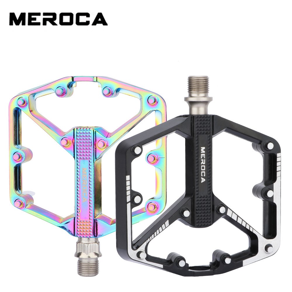 Meroca Bàn Đạp Xe Đạp 3 mang hợp kim nhôm xe đạp leo núi đường trường ánh sáng bôi trơn con dấu mang bàn đạp Phụ Kiện Xe Đạp