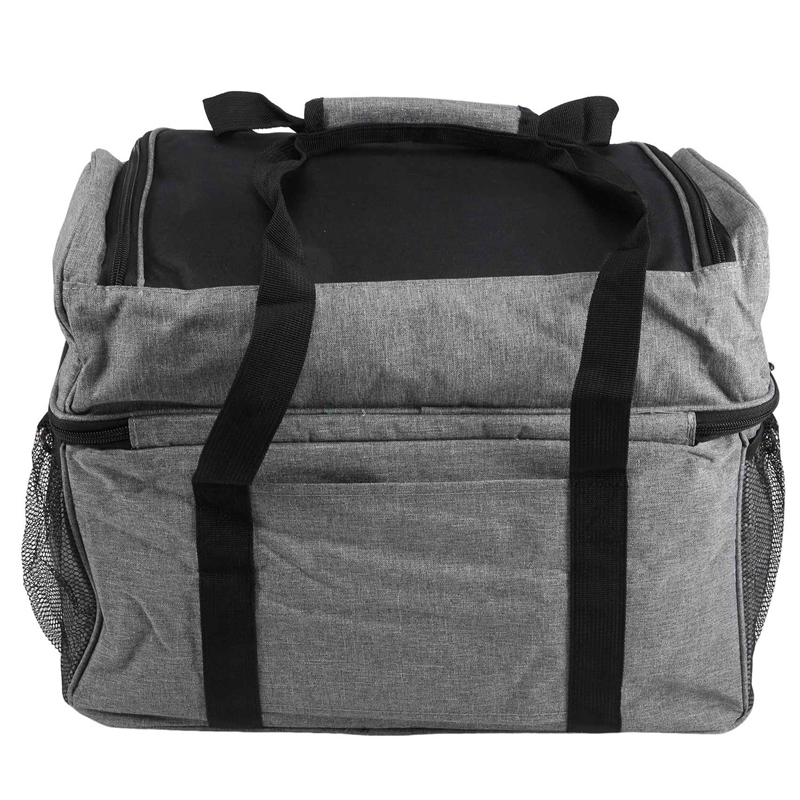 (IKHR) Bowling Bag and Padded Divider for Double Ball and One Pair of Bowling Shoes