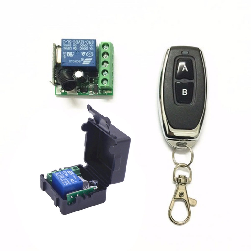 433mhz phổ công tắc điều khiển từ xa không dây dc12v 1ch rf rơ le thiết bị nhận mô-đun 1 cho ch rf 433mhz máy phát từ xa