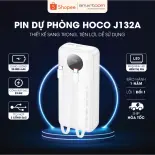 Pin dự phòng sạc nhanh Hoco J132 10.000-20.000-30.000 mAh kết hợp 3 cổng sạc an toàn có đi kèm dây kết nối