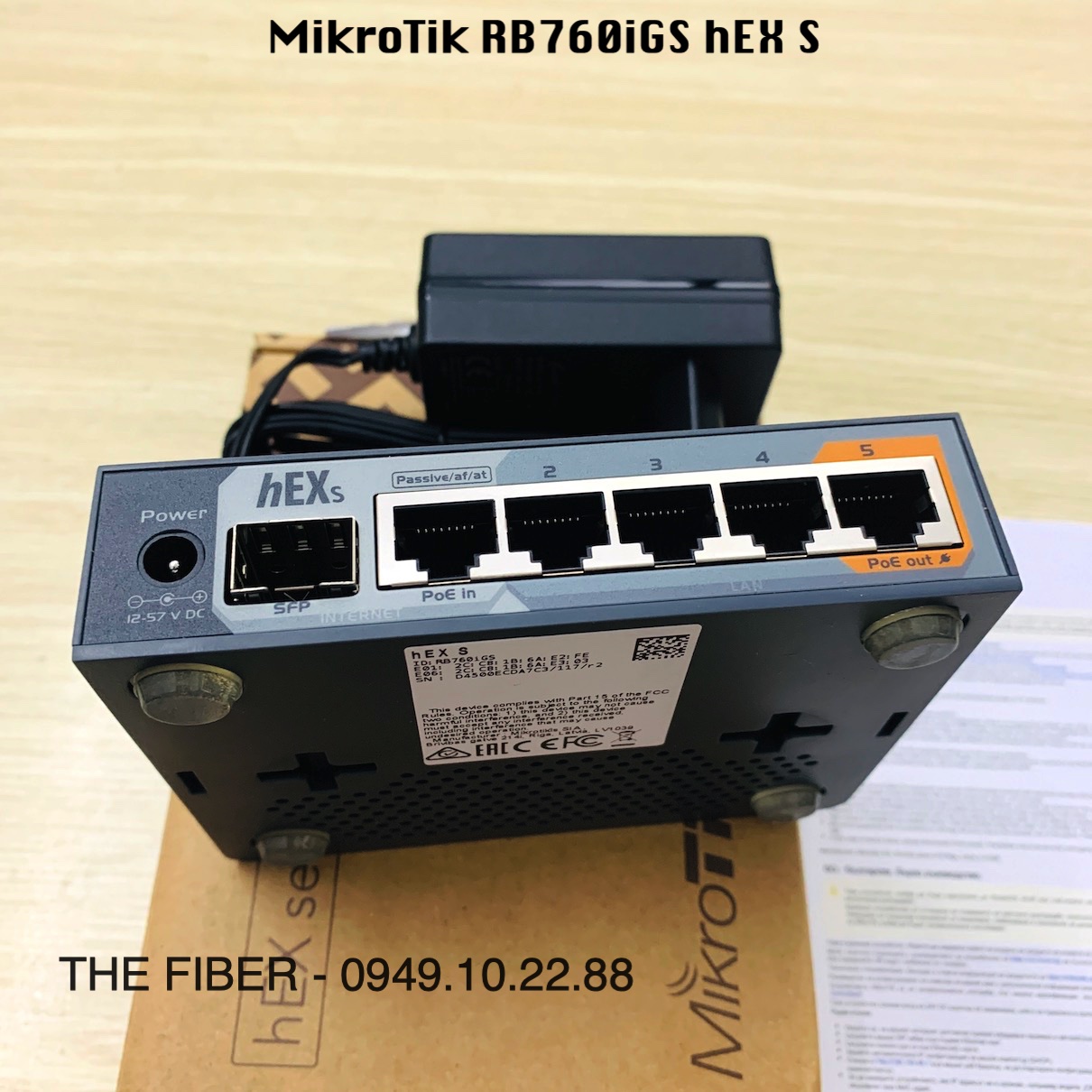 Thiết bị Router MikroTik RB760iGS hEX S