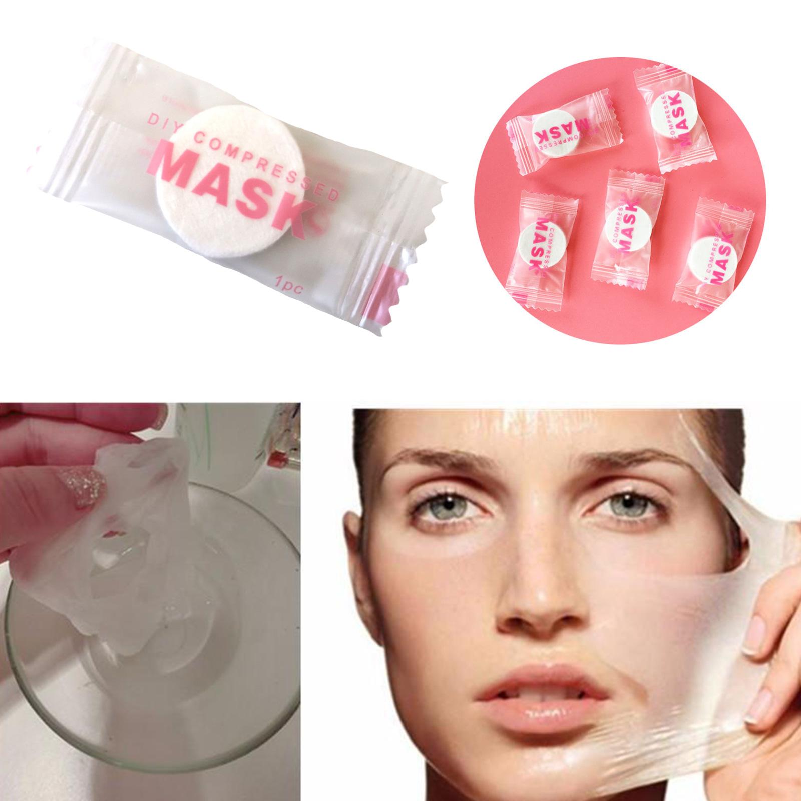 1pcs Portable Non Woven Facial Mask Disposable Compressed Mask Paper Compressed I3D7