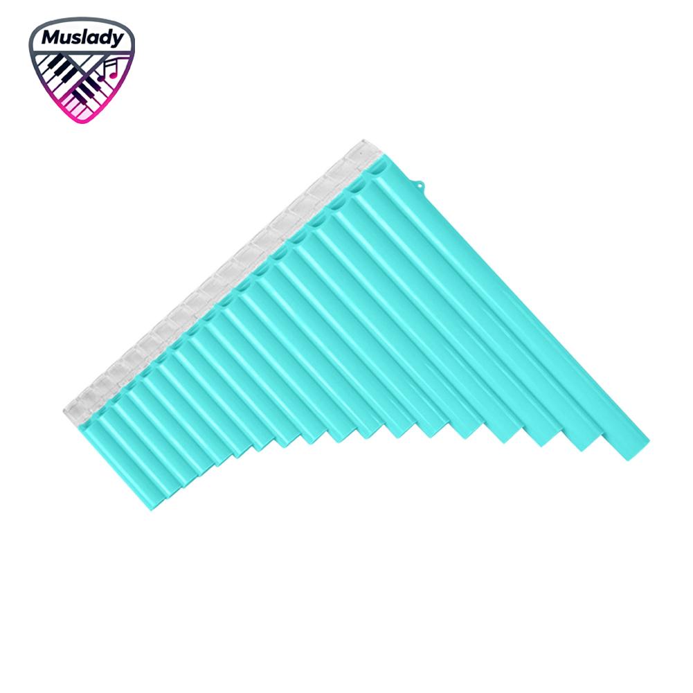 Muslady 18-Pipe Pan Flute G-G3 Range & C Key Pan Pipes ABS Pansy จีนแบบดั้งเดิม Woodwind Instrument พร้อมกระเป๋า ราคา 665 บาท*ส่งฟรี