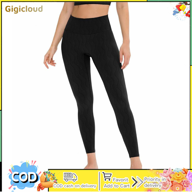 Women's Yoga Pants Butt Lifting Tummy Control Leggings Wide High Waisted Basic Workout Leggings ราคา 409 บาท*ส่งฟรี