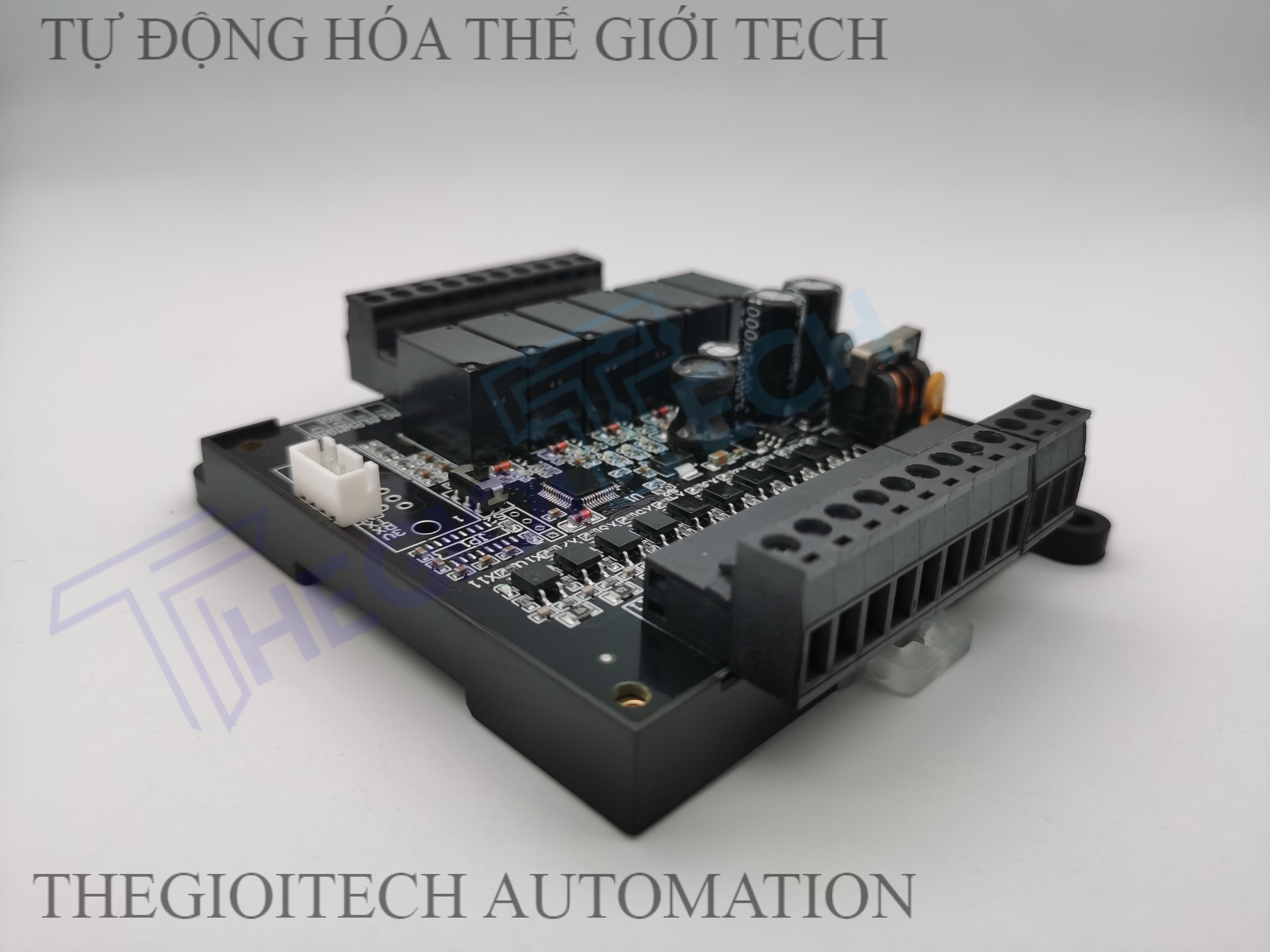 Board mạch Lập Trình PLC HK HK2N FX2N 16MR 8 input 8 output relay 24V TTL RS232, GX Works2 Mitsubishi - 16MR TTL đế
