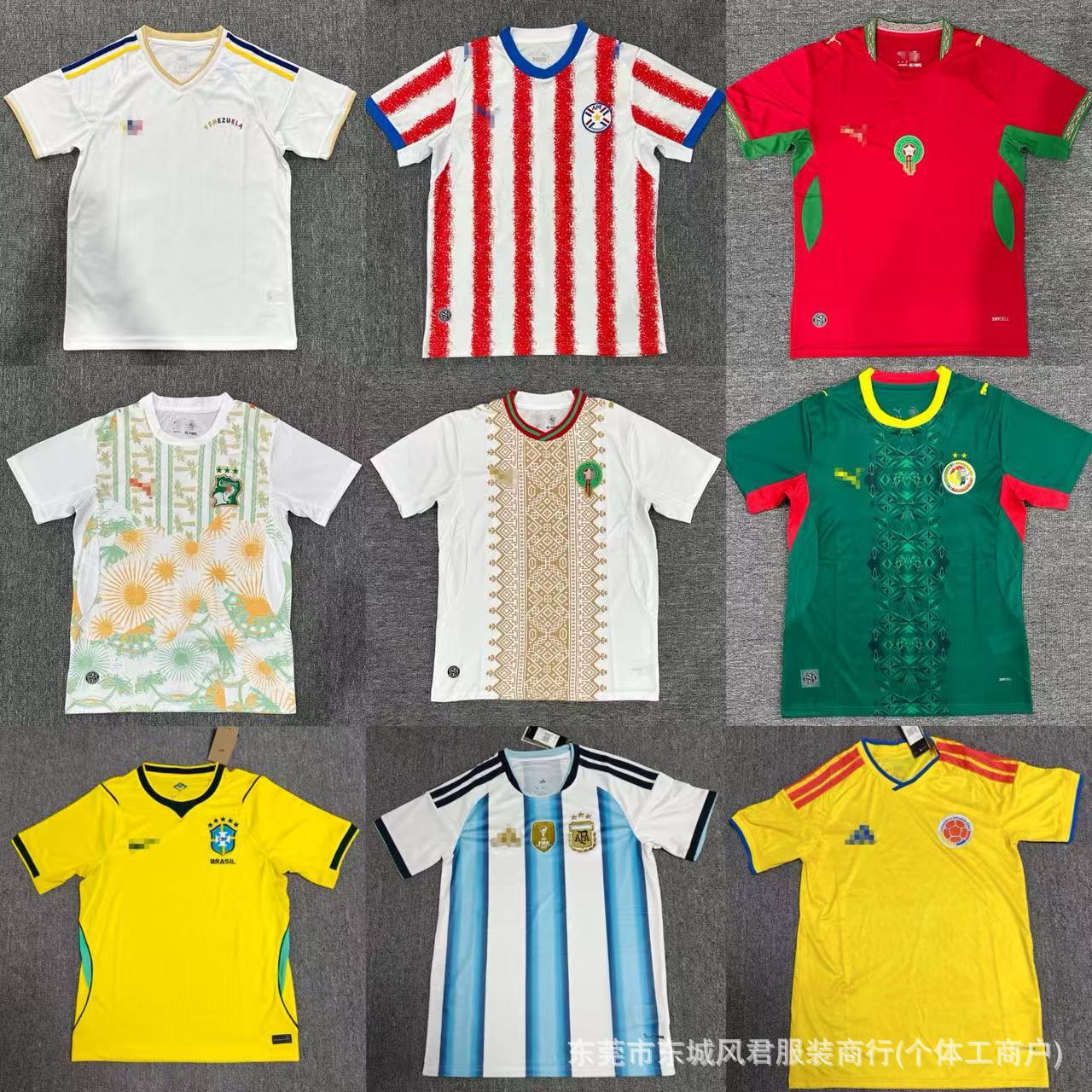 [With Logo] 2026 World Cup Jerseys Mali Brazil Morocco France Football Jerseys Fan Version Soccer Uniforms