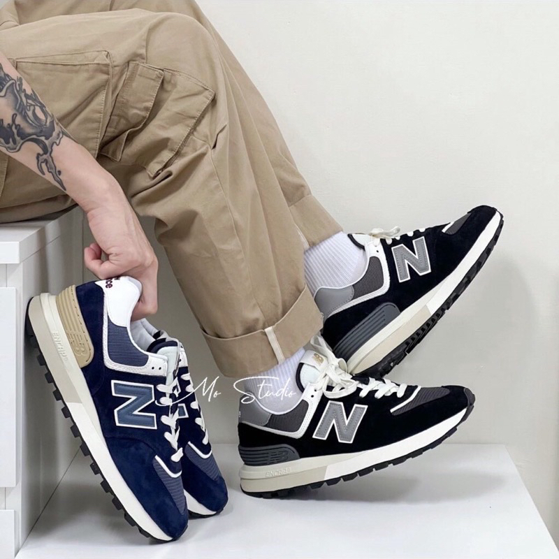 Giày New Balance 574 Legacy Black Marblehead, New Balance 574 Legacy Navy - Giày NB 574 màu đen, xan