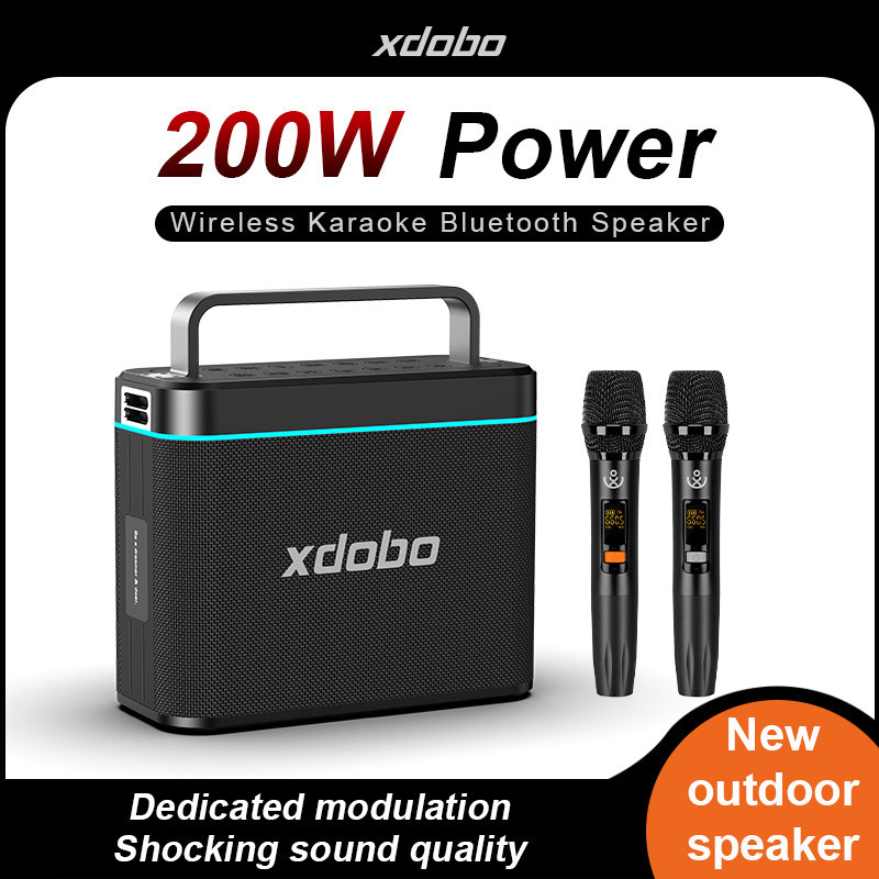 Xdobo Truth 200W ลําโพงบลูทูธกันน้ํากล่องลําโพงคาราโอเกะไร้สายพร้อมไมโครโฟน ราคา 5,300 บาท*ส่งฟรี