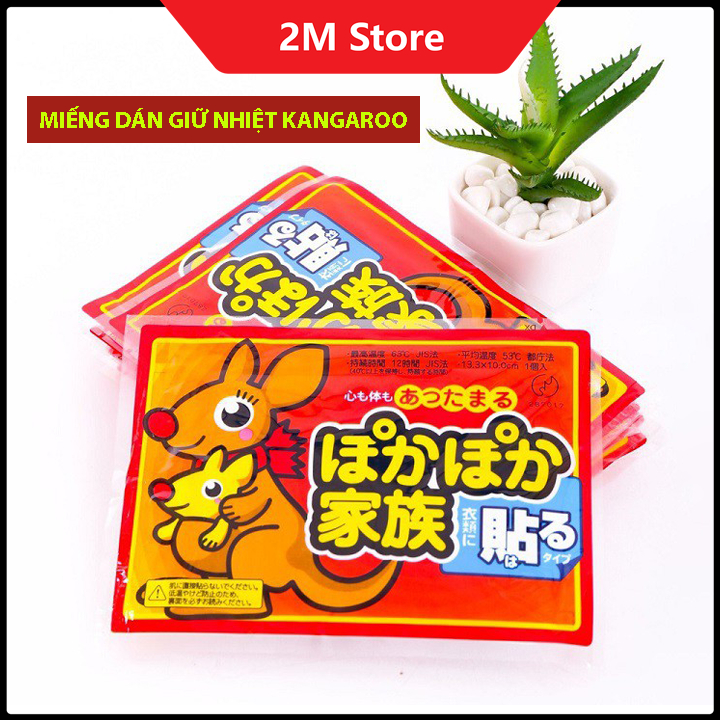 (LOẠI TỐT) Combo 10 Miếng Dán Giữ Nhiệt Kangaroo Dán Nóng, Giữ Ấm Cơ Thể, Bàn Chân