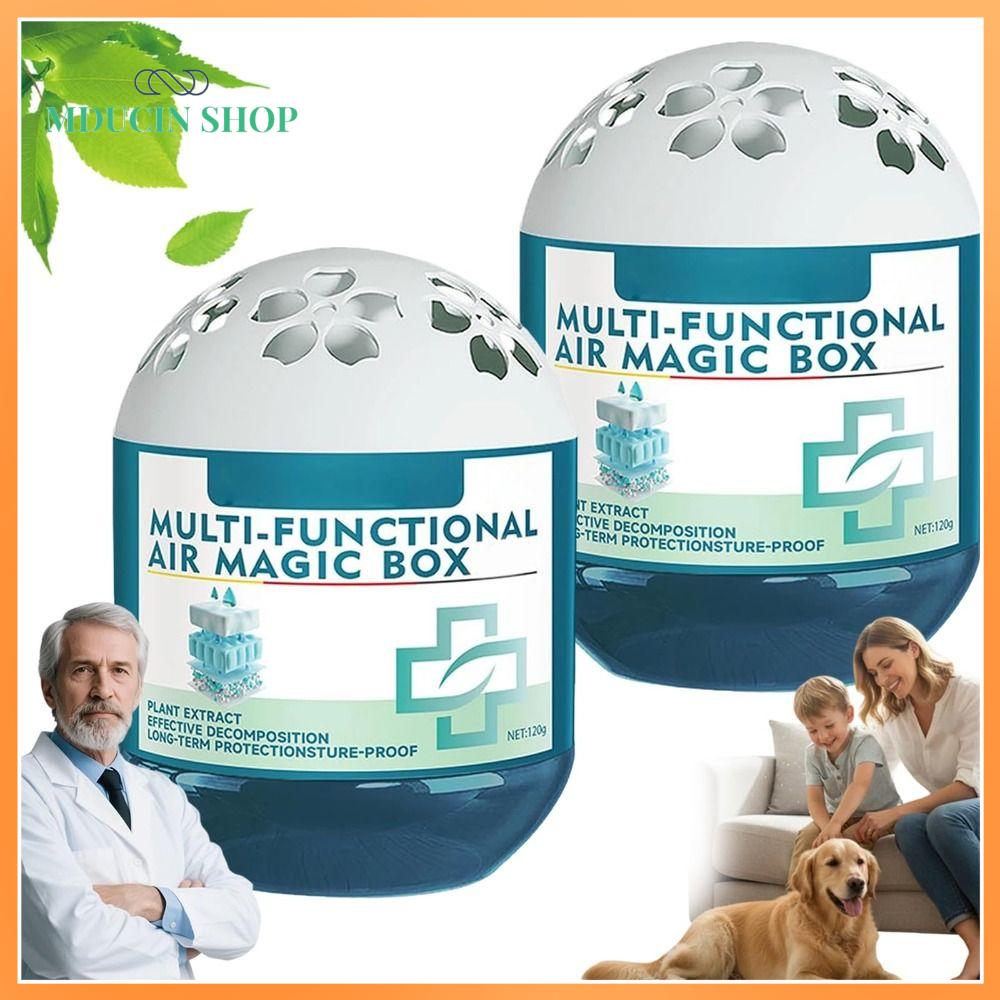 MDUCIN SHOP Lọc không khí trong nhà Hộp ma thuật loại bỏ bụi Không có tiếng ồn điện Tự động Thiết bị loại bỏ mùi và bụi  Đa chức năng Hộp thu bụi