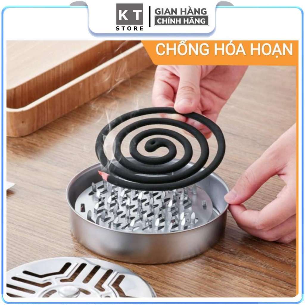 Khay Nhang Muõi Có Nắp Đậy An Toàn - Khay Nhang Muỗi Chống Cháy - Tiện Lợi.