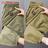 Quần mùa hè thường ngày giảm béo màu hồng cho nam nhẹ và thiết kế thoáng khí