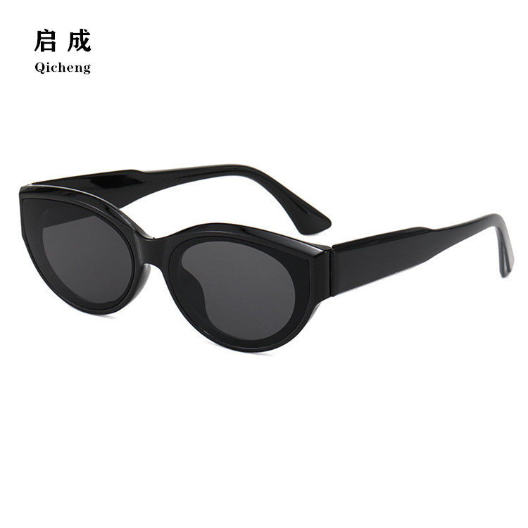 zhongliangsheng22 Jelly colored frame oval men's Korean fashion sunglasses for women's trendy street photography glasses Q5 Men