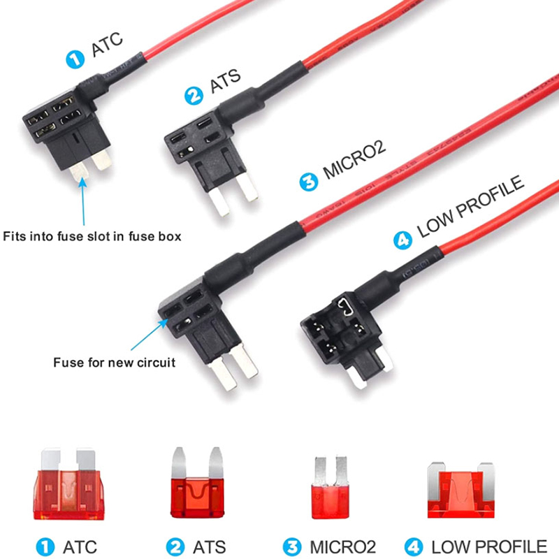 MAOHONG อะแดปเตอร์ Add-A-วงจร APM Mini 12V ตัวยึดกล่องฟิวส์รถยนต์อะแดปเตอร์ประกันภัยรถยนต์ motri ราคา 10 บาท*ส่งฟรี