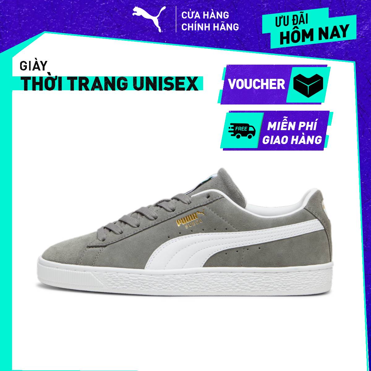 Giày Thời Trang PUMA Unisex Suede Classic Màu Xám