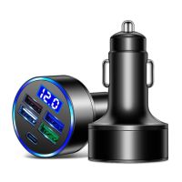 Kaneed 3.1A 5 trong 1 Màn hình hiển thị kỹ thuật số sạc điện dùng trên xe hơi với Vôn kế