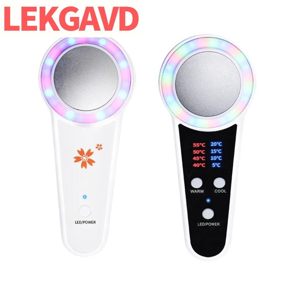LEKGAVD ชาร์จใหม่ได้ เครื่องมือความงามโฟตอน ยกกระชับผิว แสงสีแดงสีฟ้าสีเขียว อุปกรณ์ความงามบนใบหน้า เครื่องทำหน้า ต่อต้านริ้วรอย เครื่องนวดบีบอัดทำความร้อน ของใช้ในครัวเรือน ราคา 1,576 บาท*ส่งฟรี