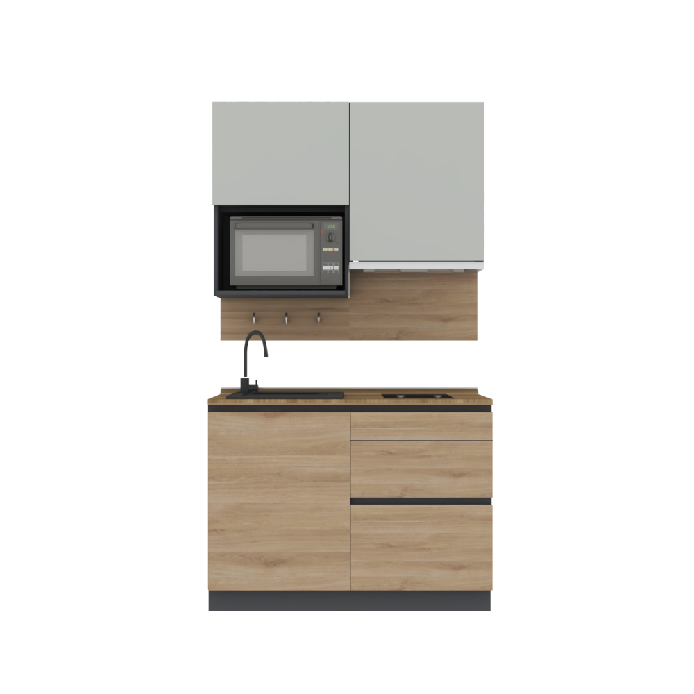 INDEX LIVING MALL CUSINA Kitchen Compact 120 cm. - Grand Oak ราคา 16,990 บาท*ส่งฟรี