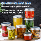 High-Temp Resistant Glass Food Storage Jar - 300ml/500ml