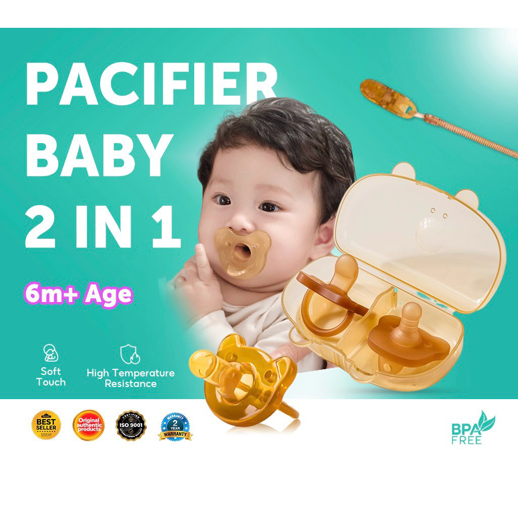 MOMWELL KOMPENG BAYI DAY & NIGHT BPA FREE | DOT EMPENG BAYI SIANG & MALAM FREE TALI DAN BOX