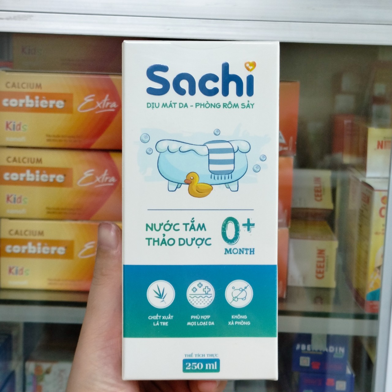 Nước Tắm Thảo Dược Sachi +0 chai 250ml – Hỗ trợ phòng hăm ngứa, rôm sảy, mụn nhọt